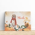 thumbnail image 3 of Happy Thanksgiving English Setter with Turkey Pumpkins Autumn Vibes Horizontal Matte Canvas Poster Dog Lover Wall Art Home Decor - 12018, 3 of 5