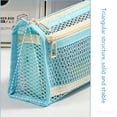 thumbnail image 4 of Hyknon Clear Mesh Pencil Pouch, Large Capacity Dual Zipper Pencil Case with 2 Compartments, Waterproof Travel Makeup Bag for Classroom Exam Office Stationery Organization, 4 of 6