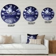 thumbnail image 4 of Designart 'Full Moon In Cloudy Night Sky V' Nautical & Coastal Wall Clock, 4 of 5