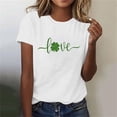 thumbnail image 3 of Mujeres Manga Corta de Verano Tops Impreso Sudadera Casual, Cuello Redondo Blusa Ligera para la Primavera Y el Verano, 3 of 4