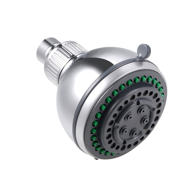 Unique Bargains Shower Head High Pressure Chrome Showerhead Removable Water Restrictor Adjustable Swivel Ball Joint