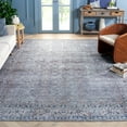 thumbnail image 4 of SAFAVIEH Tucson Leland Traditional Machine Washable Area Rug, 8' x 10', Green Blue/Beige, 4 of 15