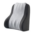 thumbnail image 1 of Almohada de apoyo para la espalda, almohada para la cintura, cojín trasero para silla de juegos, silla de oficina, sofá, dormitorio, hogar Gris claro, 1 of 8