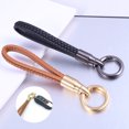 thumbnail image 2 of JANGSLNG Wristlet Car Key Chain Luxury Faux Leather Men Women Unisex Portable Anti-lost Accessories Wrist Lanyard Strap Car Key Ring Daily Use, 2 of 8
