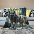 thumbnail image 2 of Shiartex Wolf Blankets Throw Super Soft Warm Fluffy Lightweight Cozy Fuzzy Blankets for Children Teens, Young Girls Or Adult for Couch Bed Sofa 40x50in, 2 of 6