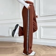 thumbnail image 3 of Women‘s Casual Pants Comfortable and Versatile Straight Leg Style with Drawstring Waist for Everyday Wear 3/4 Pants for Women Casual Pinstripe Pants Women Casual Women Casual Pants 3d Animal, 3 of 7