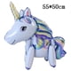 thumbnail image 4 of Globos con temática de unicornio 4D, decoración para fiesta de cumpleaños, suministros para fiesta, globo de aluminio con forma de animal, globos para baby shower de niña con unicornio, 4 of 5