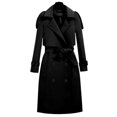 thumbnail image 1 of Manteau Trench Classique pour Femmes Mi-Long Mode Coupe-Vent pour Automne Printemps Usage Quotidien, 1 of 5