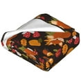 thumbnail image 2 of Bingfone Autumn Hedgehog and Fox Cute Print Flannel Fleece Blanket Throw Blanket for Bed,Sofa,Couch,Travel,Camping(40"x30" ), 2 of 8