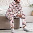 thumbnail image 7 of Honeii Mothers Day Pattern Mens Pajamas Set,2pcs Men's Lounge Long Sleeve Sleep Shirt and Pajama Bottoms Sleepwear Set,Mens Pjs Sets-X-Large, 7 of 7