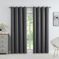 thumbnail image 1 of Cortinas Opacas, 2 Piezas Cortinas Blackout con Aislamiento Térmico para Estar/Recámara Ventana, con Ojales en la Parte Superior, Impermeable, Reducción Ruido (132 x 241 cm), 1 of 8