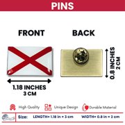 Pin - State Flag Alabama - USA | Lapel Pin Accessory, Jacket Hat Decor, Collector Souvenir