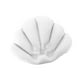 thumbnail image 5 of Almohada de baño inflable con forma de concha que ahorra espacio y es fácil de colocar con ventosa. blanco, 5 of 9
