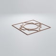thumbnail image 4 of Ekena Millwork 15 3/8"W x 15 3/8"H x 1/4"T Medium Gypsum Decorative Fretwork Wood Wall Panels, Red Oak, 4 of 18
