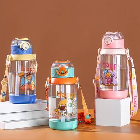 

Yesbay 700ml Straw Cup Thickened Bottom Detachable Lanyard PP Milk Juice Fashion Water Jug for Home