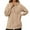 A-Khaki142, variant on XIAOCHA Womens Hoodies Button V Neck Long Sleeve Solid Color Ribbed Knit Hooded Sweater Simpel Oversized Pullover Drawstring Top Black