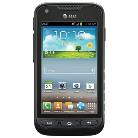 USED: Samsung Galaxy Rugby Pro, AT&T Only | 8GB, Black, 4.0 in