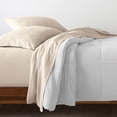 thumbnail image 2 of Luxe Cotton Percale Crisp and Cool Sheet Set, Full, Sand, 2 of 6