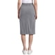thumbnail image 3 of Falda Midi de Mujer Inspire Chic de Cintura Alta con Espalda Elástica de Pana XS Gris, 3 of 5