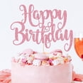 thumbnail image 3 of Adorno para Pastel FmiyunEea Brillante Feliz Cumpleaños Rosa, 3 of 8