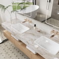 thumbnail image 3 of 12"x354" Glossy Liquid Marble Contact Paper Peel And Stick Beige Wallpaper Removable Self Adhesive Countertop Waterproof Vinyl Film For Kitchen Bathroom Shelf Liners, 3 of 9