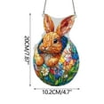 thumbnail image 3 of Easter Decorations,Easter Bunny Hanging Ornament,Colorful 2D Acrylic Easter Egg And Bunny Window Hanging Decor for Spring Holiday Tree Window Party Indoor Outdoor Festive Decoration, 3 of 6