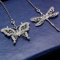 thumbnail image 5 of Qucyy Silver Ceiling Fan Pull Chain Extender,Dragonfly and Butterfly Decorative Fan Chain Pendant Extension,12in Chain 3mm Beaded Fan String Chain Ornaments with Connector for Fan Lamp,2, 5 of 5