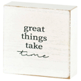 thumbnail image 1 of Dicksons Inc Placa Ttop Great Things Take Mdf, 1 of 1