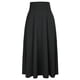 thumbnail image 3 of Falda larga plisada con cinturón dividido lateral de cintura alta para mujer Falda maxi con bolsillo sólida seitruly FS8985-05, 3 of 6