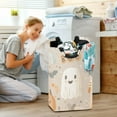 thumbnail image 5 of Yayeee Freestanding Laundry Hamper with Handle Collapsible Large Storage Basket for Clothes, Halloween Ghosts, 5 of 7