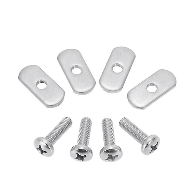 8 Uds. Riel de Kayak/tornillos y tuercas M6, perno de ranura en T, repuesto de perno de montaje de engranaje de acero inoxidable, Kayak