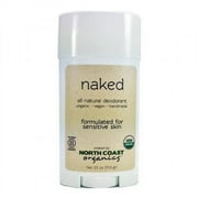 North Coast Organics All Natural Unscented Deodorant: Naked 2.5oz - Aluminum, Paraben, Sulfate, Cruelty, and GMO FREE
