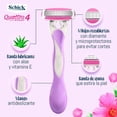 thumbnail image 3 of Rastrillo Schick mujer Quattro Piel Delicada BP4, 3 of 6