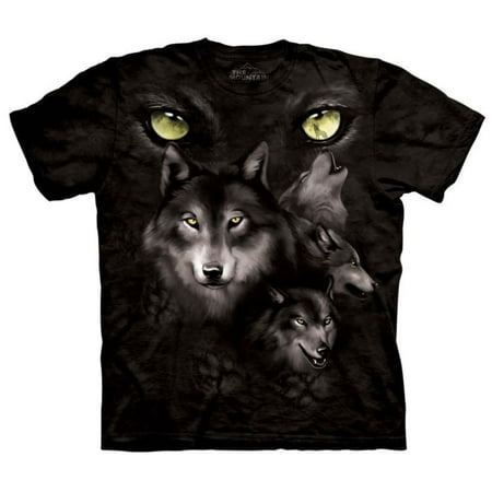 - Black 100% Cotton Moon Eyes Collage Graphic T-Shirt