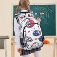 thumbnail image 7 of FORMRS School Backpack 17" Student Travel Bag with Laptop Compartment, Cartoon American Football Helmets, 7 of 7