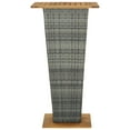 thumbnail image 3 of vidaXL 3 Piece Garden Bar Set with Cushions Poly Rattan Grey, 3 of 5