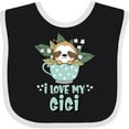 thumbnail image 3 of Inktastic Teacup Raccoon I Love My Gigi Boys or Girls Baby Bib, 3 of 4