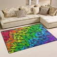 thumbnail image 2 of Coolnut 31x 20 Inch Area Rug, Carpet Colors of Butterfly Rainbow Doormat for Hardwood Floor Entrance Living Room Bedroom 2'7" x 1'8", 2 of 6