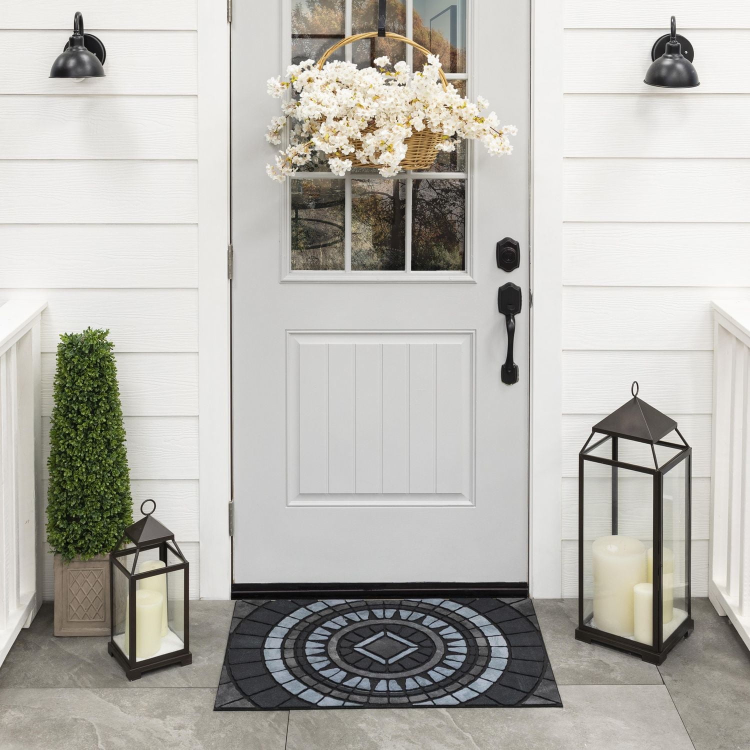 Mohawk Home Compass Stone Grey 1'11" X 2'11" Door Mat