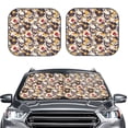 thumbnail image 2 of Saiise lips record rock Skull for Foldable Car Sun Shades (2-Pack) Offer Sun Protection with an Easy-fold Design for Convenient Windshield Shading-Small, 2 of 6