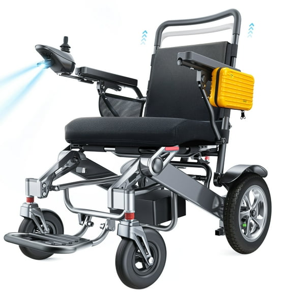 Nguyen Quach 25mi Long Range Electric Wheelchair for Adults, 330lb Capacity Power Wheelchair
