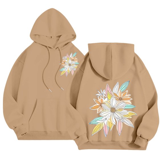 Bovemsi Hoodie for Women Cute Graphic Hoodies Girls Oversized Fleece Lined Hooded Sweatshirts With Hood Fall Trendy 2025 Lightweight Hoodies