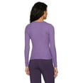 thumbnail image 2 of Fruit of the Loom Women's Waffle Thermal Underwear Top, Purple Days Heather, XX-Large, 2 of 3