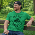 thumbnail image 4 of Mens Go Luck Yourself T Shirt Funny Sarcastic Shamrock Tee Saint Patricks Day Graphic Tees, 4 of 7