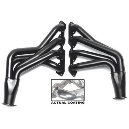 Hedman 68096 Metallic Long Tube Racing Exhaust Headers for 1965-1982 Chevy Corvette