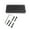 Black, variant on 6 String Fixed Bass Bridge Electric Bass Bridge Guitar Fixed Bridge Guitar Bridge Alloy Texture Suitable for Guitar
