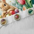 thumbnail image 4 of Feelyou Cute Bunny Rabbit Curtains Pack of 2 (42x84 Each) for Child, Cartoon Easter Egg Curtains Blackout, Spring Flower Floral Bedroom Curtains, Living Room Curtains Decor, 4 of 6