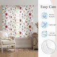 thumbnail image 5 of Spring Floral Sheer Curtains 72 Inch Length 2 Panels Set, Flowers Elegant Pastoral Watercolor Voile Window Treatment Rod Pocket Curtains Sheers Drapes for Bedroom/Living Room/Kitchen 52"x72"x2, 5 of 8