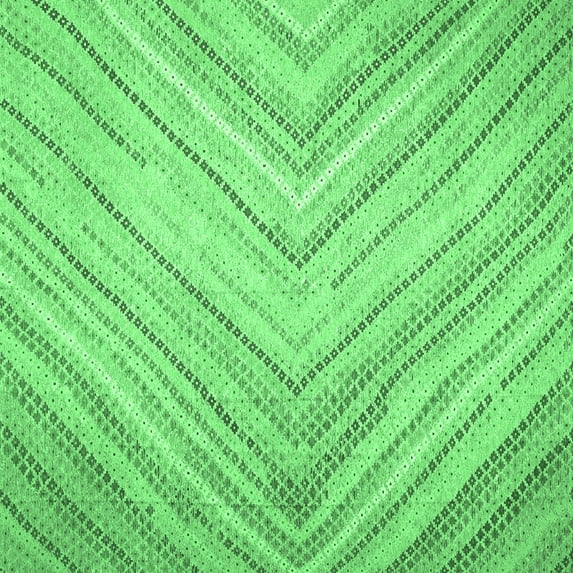 Ahgly Company Machine Washable Indoor Square Southwestern Emerald Green Country Area Rugs, 4' Square