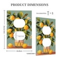 thumbnail image 3 of Kdxio Retro Warm Lemon Flower Decorator Light Switch or Receptacle Outlet Wall Plate Decorator Wall Plate Child Safe Outlet Cover-Style S, 3 of 6